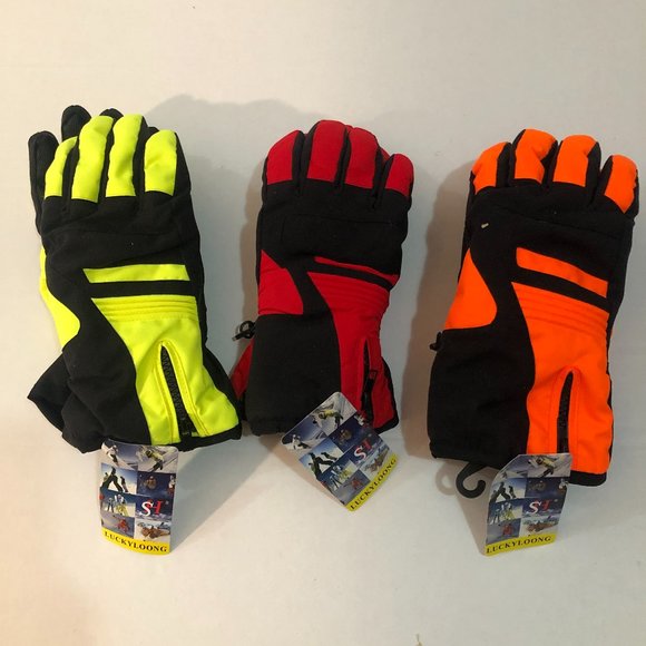 WOMENS WINTER INSULATED SKI GLOVES - Picture 1 of 5
